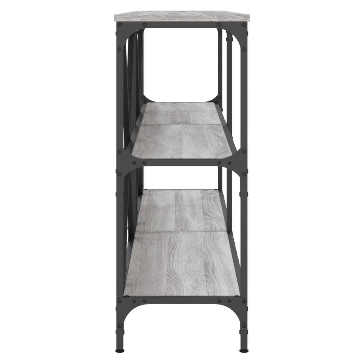 vidaXL Τραπέζι Κονσόλα Γκρι Sonoma 160x30x75 εκ. Επεξ. Ξύλο/Σίδηρος