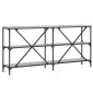 vidaXL Τραπέζι Κονσόλα Γκρι Sonoma 160x30x75 εκ. Επεξ. Ξύλο/Σίδηρος