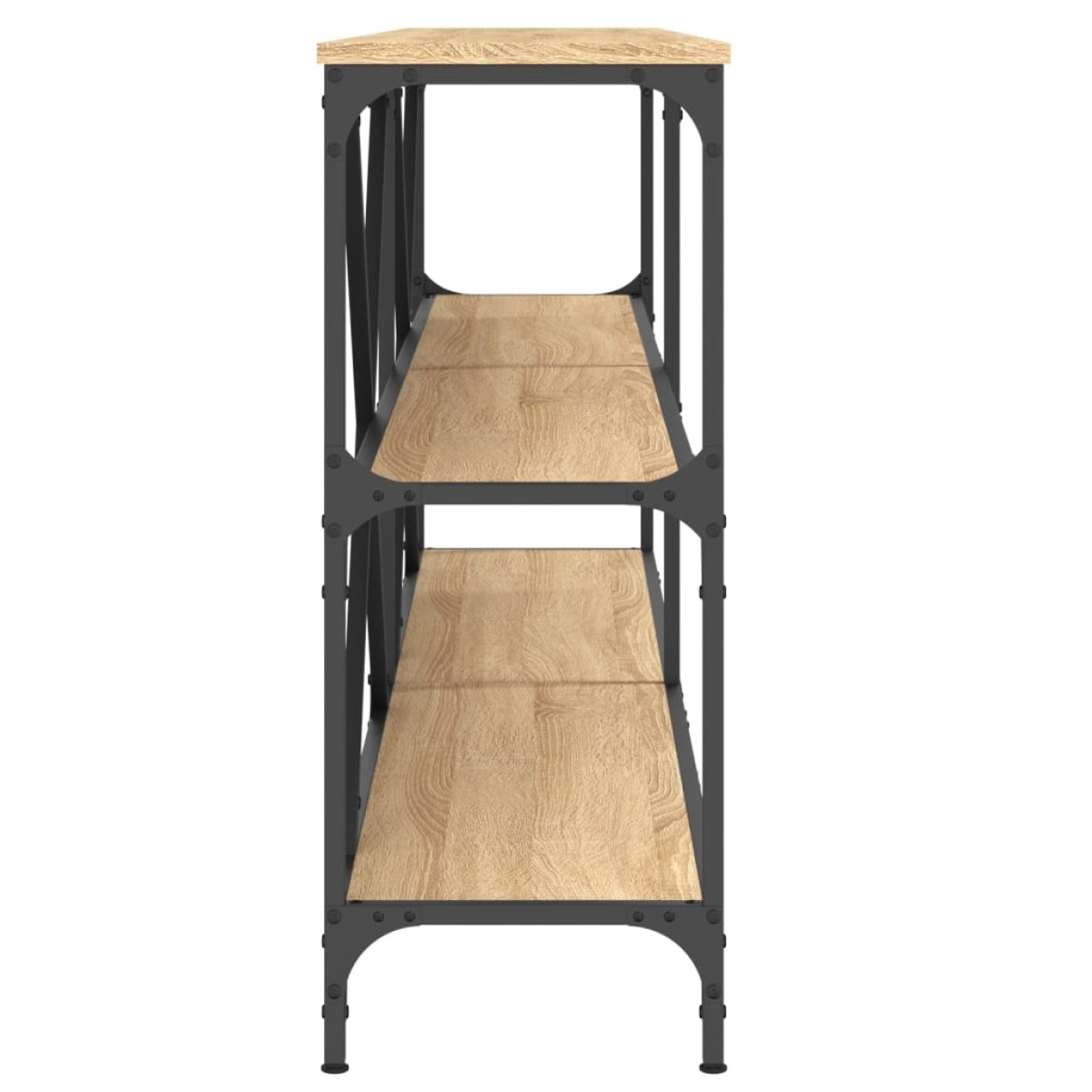 vidaXL Τραπεζάκι Κονσόλα Sonoma Δρυς 180x30x75 εκ. Επεξ. Ξύλο/Σίδηρος