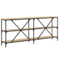 vidaXL Τραπεζάκι Κονσόλα Sonoma Δρυς 180x30x75 εκ. Επεξ. Ξύλο/Σίδηρος