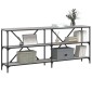 vidaXL Τραπέζι Κονσόλα Γκρι Sonoma 180x30x75 εκ. Επεξ. Ξύλο/Σίδηρος