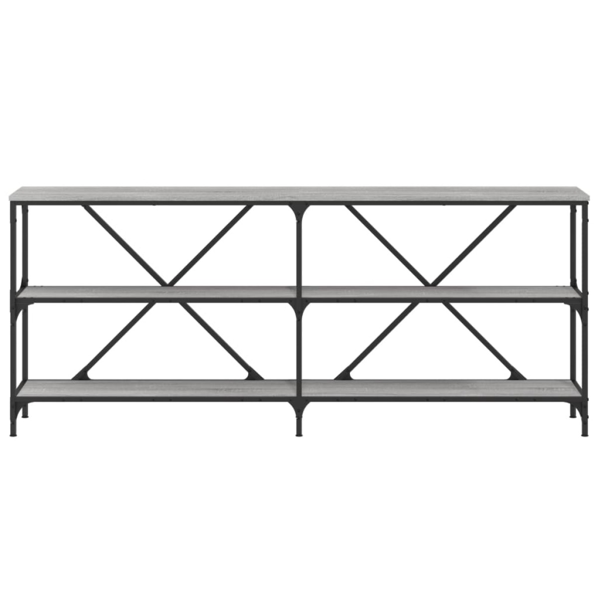 vidaXL Τραπέζι Κονσόλα Γκρι Sonoma 180x30x75 εκ. Επεξ. Ξύλο/Σίδηρος