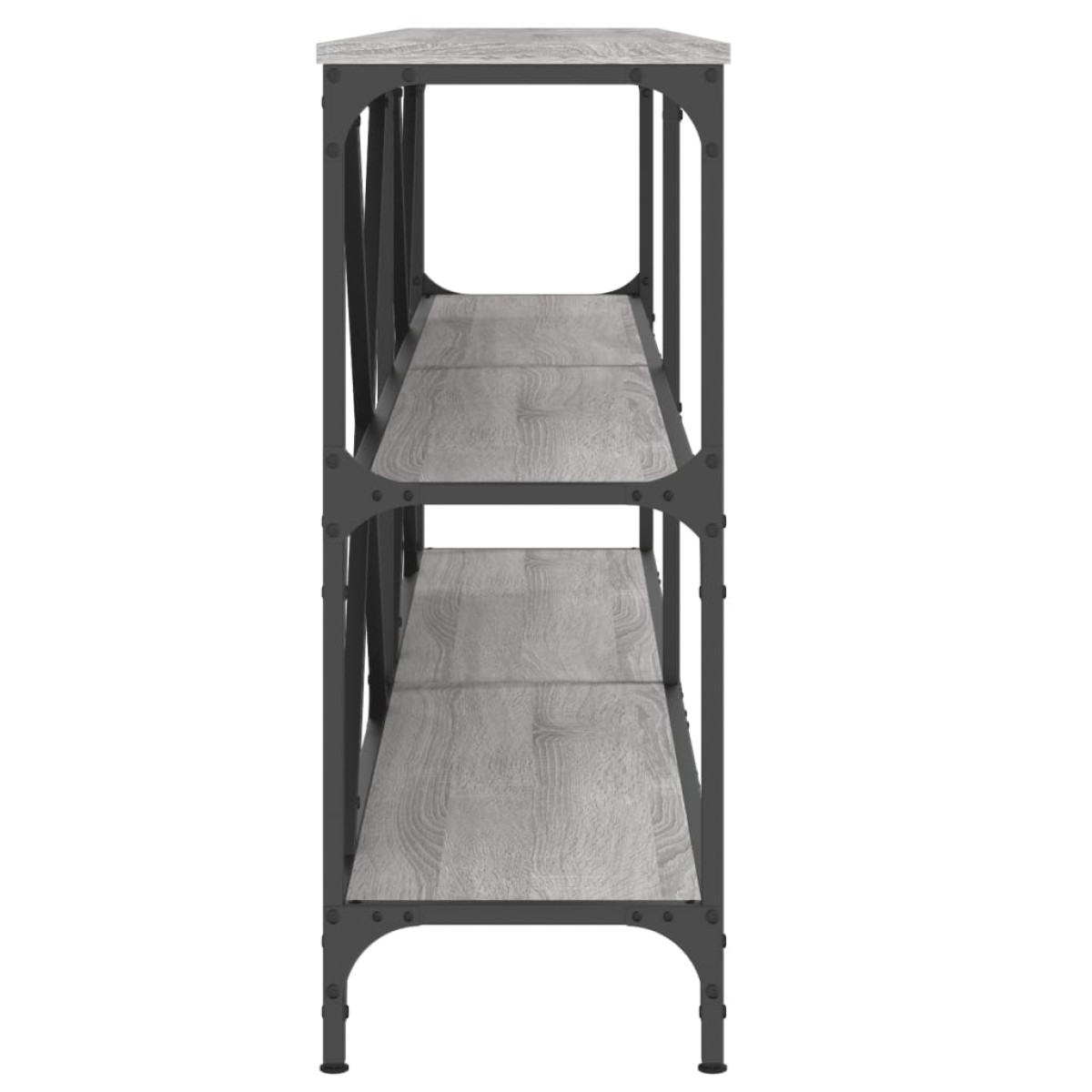 vidaXL Τραπέζι Κονσόλα Γκρι Sonoma 180x30x75 εκ. Επεξ. Ξύλο/Σίδηρος