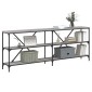 vidaXL Τραπέζι Κονσόλα Γκρι Sonoma 200x30x75 εκ. Επεξ. Ξύλο + Σίδηρος