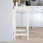 vidaXL Τραπέζι Μπαρ Λευκό 50 x 50 x 110 εκ. από Μασίφ Ξύλο Πεύκου