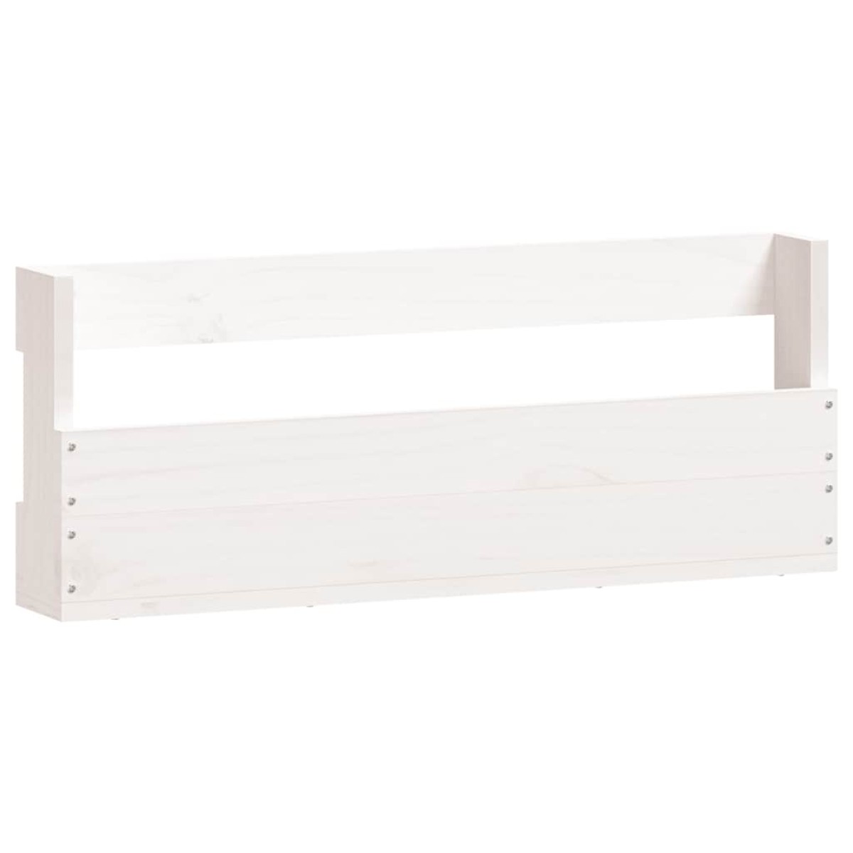 vidaXL Παπουτσοθήκη Επιτοίχια 2 τεμ. Λευκή 59 x 9 x 23 εκ. Μασίφ Πεύκο
