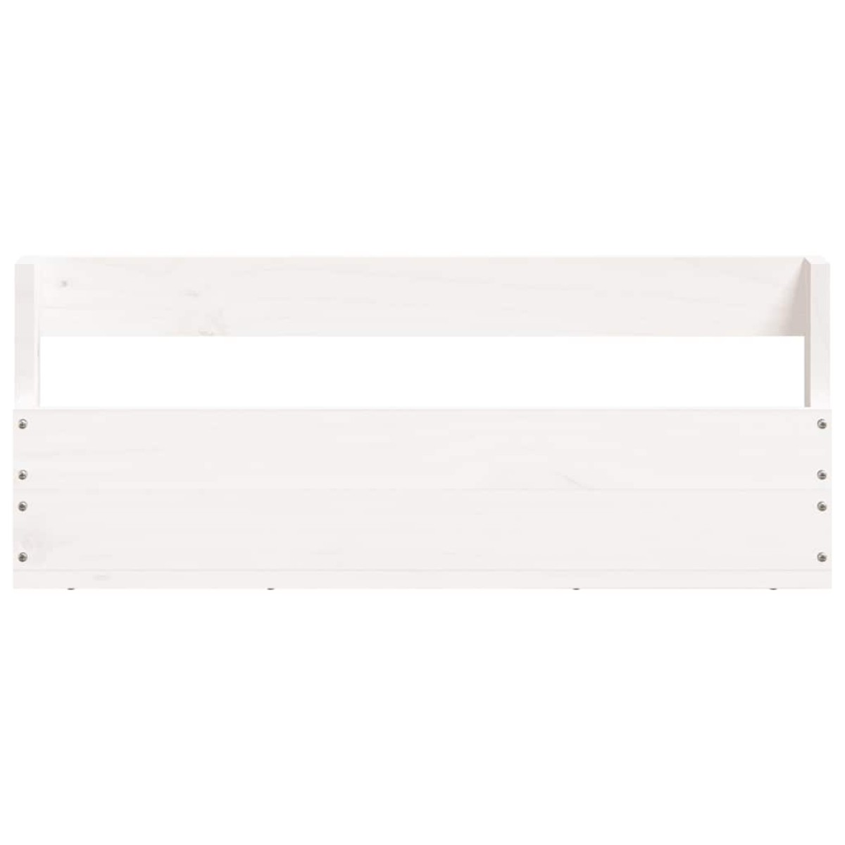 vidaXL Παπουτσοθήκη Επιτοίχια 2 τεμ. Λευκή 59 x 9 x 23 εκ. Μασίφ Πεύκο