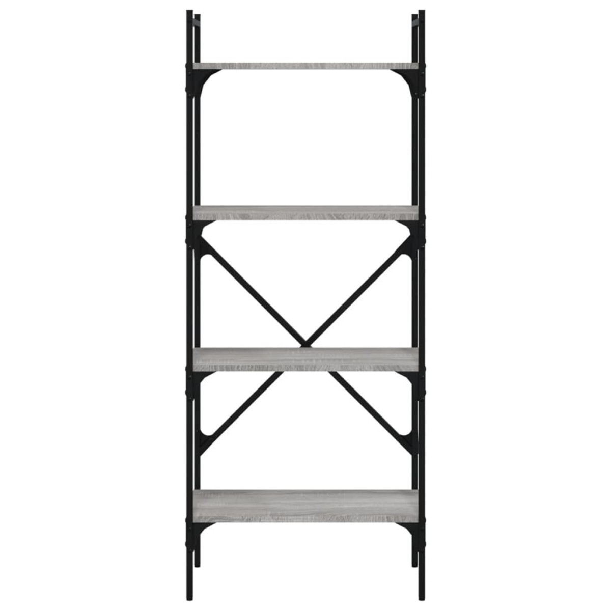 vidaXL Βιβλιοθήκη 4 Επιπέδων Γκρι Sonoma 56x31,5x138,5 εκ. Επεξ. Ξύλο