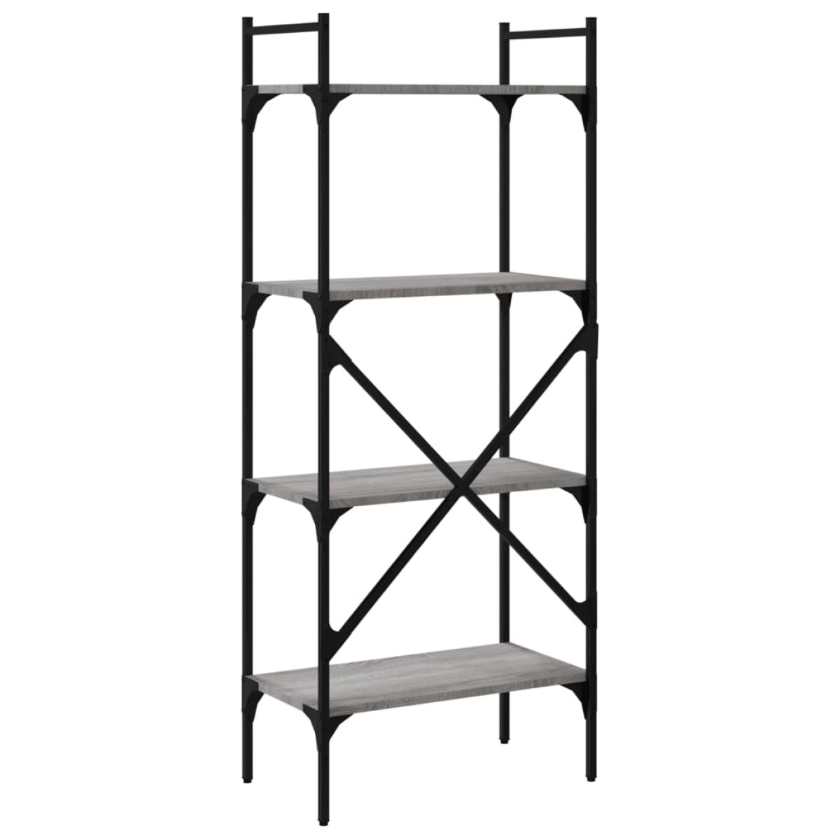 vidaXL Βιβλιοθήκη 4 Επιπέδων Γκρι Sonoma 56x31,5x138,5 εκ. Επεξ. Ξύλο