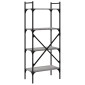 vidaXL Βιβλιοθήκη 4 Επιπέδων Γκρι Sonoma 56x31,5x138,5 εκ. Επεξ. Ξύλο