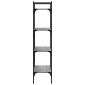 vidaXL Βιβλιοθήκη 4 Επιπέδων Γκρι Sonoma 56x31,5x138,5 εκ. Επεξ. Ξύλο