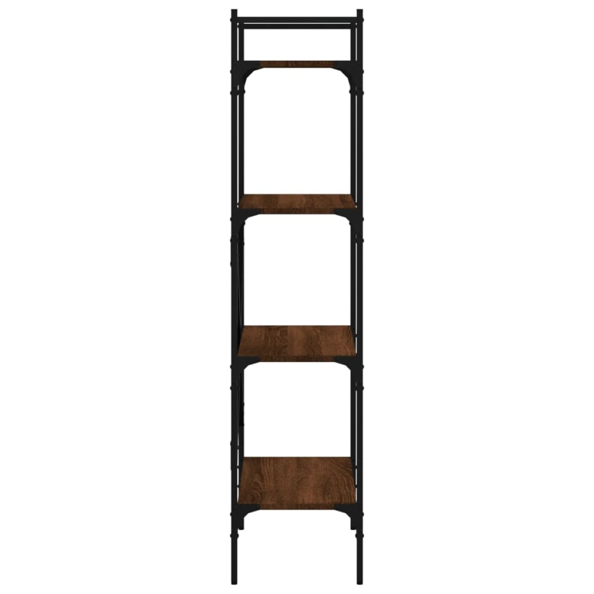 vidaXL Βιβλιοθήκη 4 Επιπέδων Καφέ Δρυς 56x31,5x138,5 εκ. Επεξεργ. Ξύλο