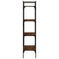 vidaXL Βιβλιοθήκη 4 Επιπέδων Καφέ Δρυς 56x31,5x138,5 εκ. Επεξεργ. Ξύλο