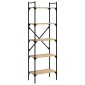 vidaXL Βιβλιοθήκη 5 Επιπέδων Sonoma Δρυς 56x31,5x174 εκ. Επεξ. Ξύλο