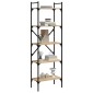 vidaXL Βιβλιοθήκη 5 Επιπέδων Sonoma Δρυς 56x31,5x174 εκ. Επεξ. Ξύλο