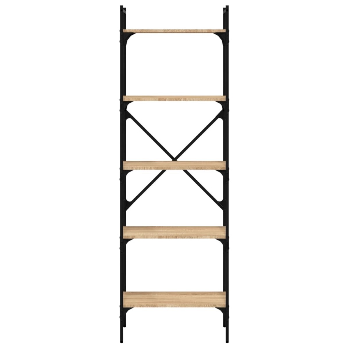 vidaXL Βιβλιοθήκη 5 Επιπέδων Sonoma Δρυς 56x31,5x174 εκ. Επεξ. Ξύλο