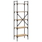 vidaXL Βιβλιοθήκη 5 Επιπέδων Sonoma Δρυς 56x31,5x174 εκ. Επεξ. Ξύλο