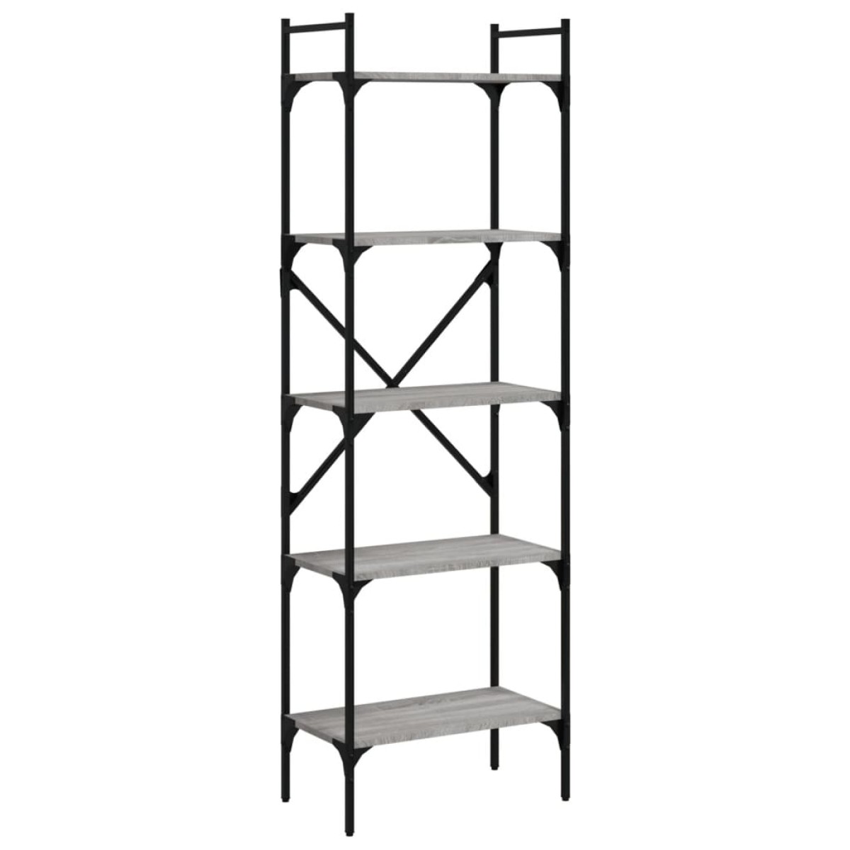 vidaXL Βιβλιοθήκη 5 Επιπέδων Γκρι Sonoma 56x31,5x174 εκ. Επεξ. Ξύλο