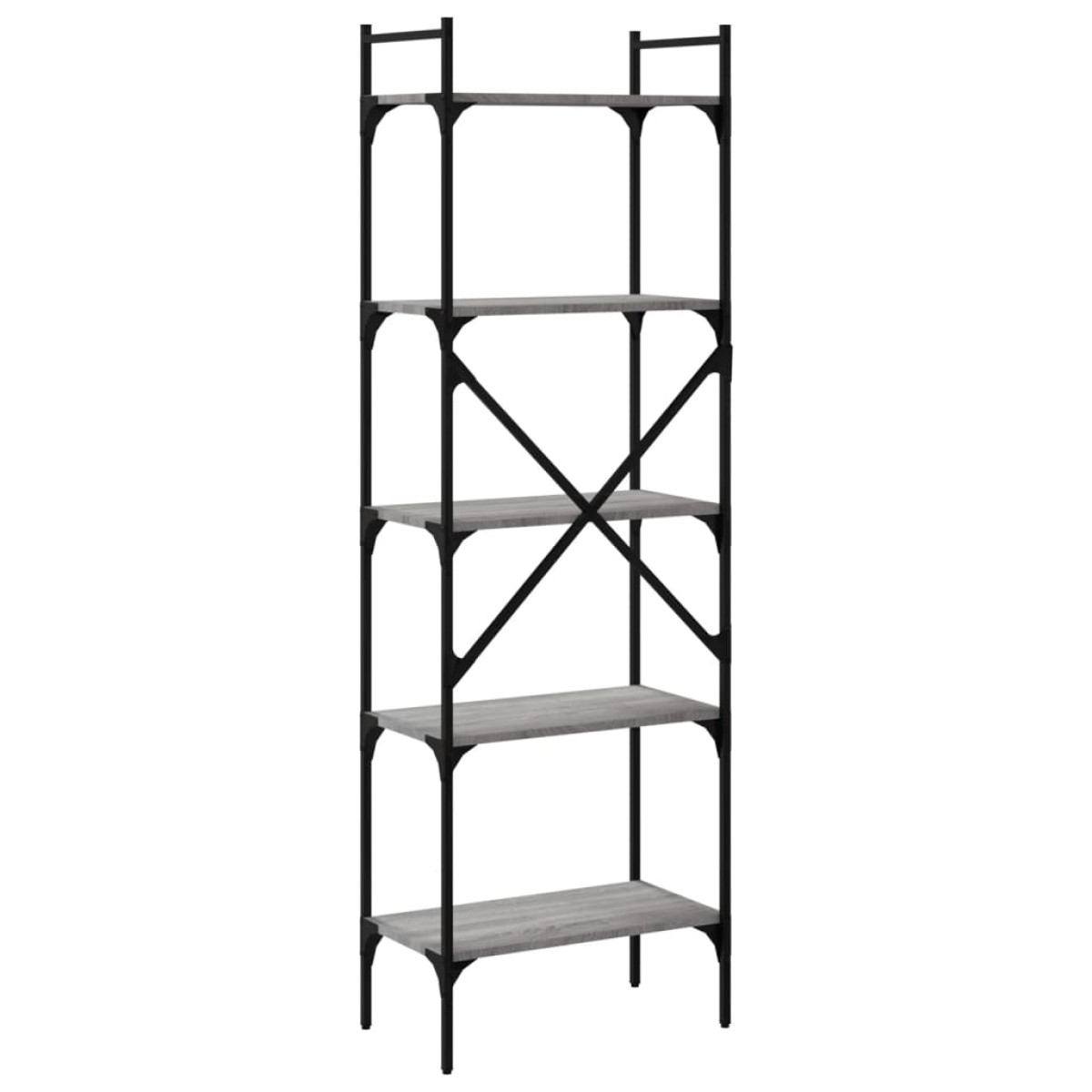 vidaXL Βιβλιοθήκη 5 Επιπέδων Γκρι Sonoma 56x31,5x174 εκ. Επεξ. Ξύλο