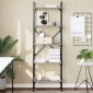 vidaXL Βιβλιοθήκη 5 Επιπέδων Γκρι Sonoma 56x31,5x174 εκ. Επεξ. Ξύλο