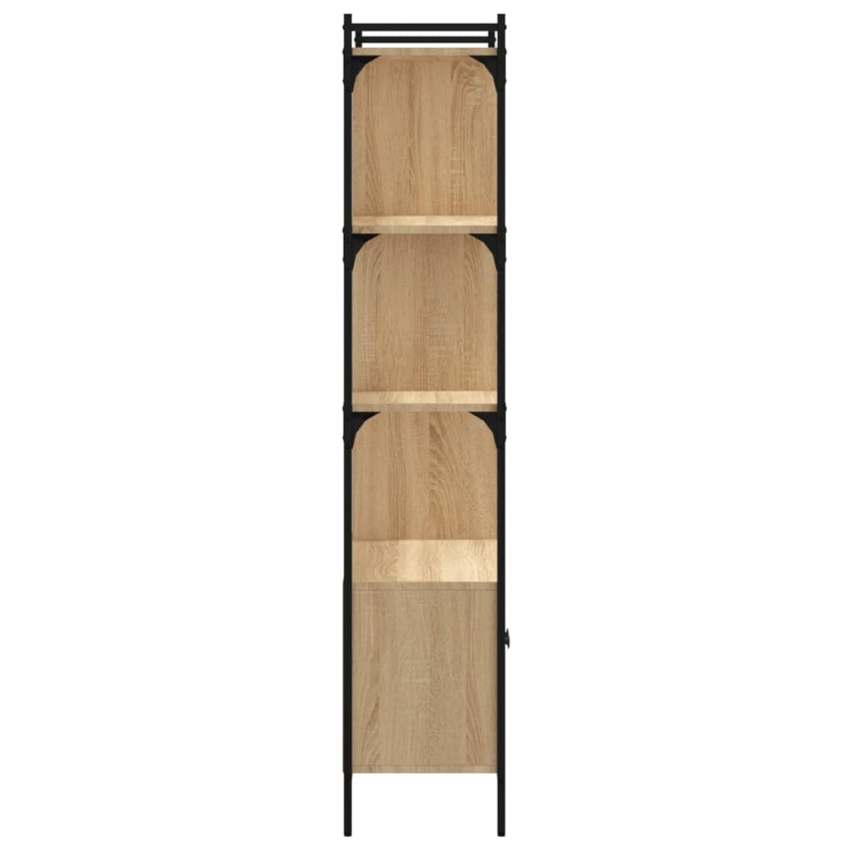 vidaXL Βιβλιοθήκη με Πόρτες Sonoma Δρυς 76,5x30x154,5 εκ. Επεξ. Ξύλο