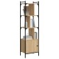 vidaXL Βιβλιοθήκη με Πόρτα Sonoma Δρυς 44,5x30x154,5 εκ. Επεξ. Ξύλο