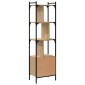 vidaXL Βιβλιοθήκη με Πόρτα Sonoma Δρυς 44,5x30x154,5 εκ. Επεξ. Ξύλο