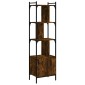 vidaXL Βιβλιοθήκη με Πόρτα Καπνιστή Δρυς 44,5x30x154,5 εκ. Επεξ. Ξύλο