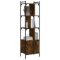 vidaXL Βιβλιοθήκη με Πόρτα Καπνιστή Δρυς 44,5x30x154,5 εκ. Επεξ. Ξύλο