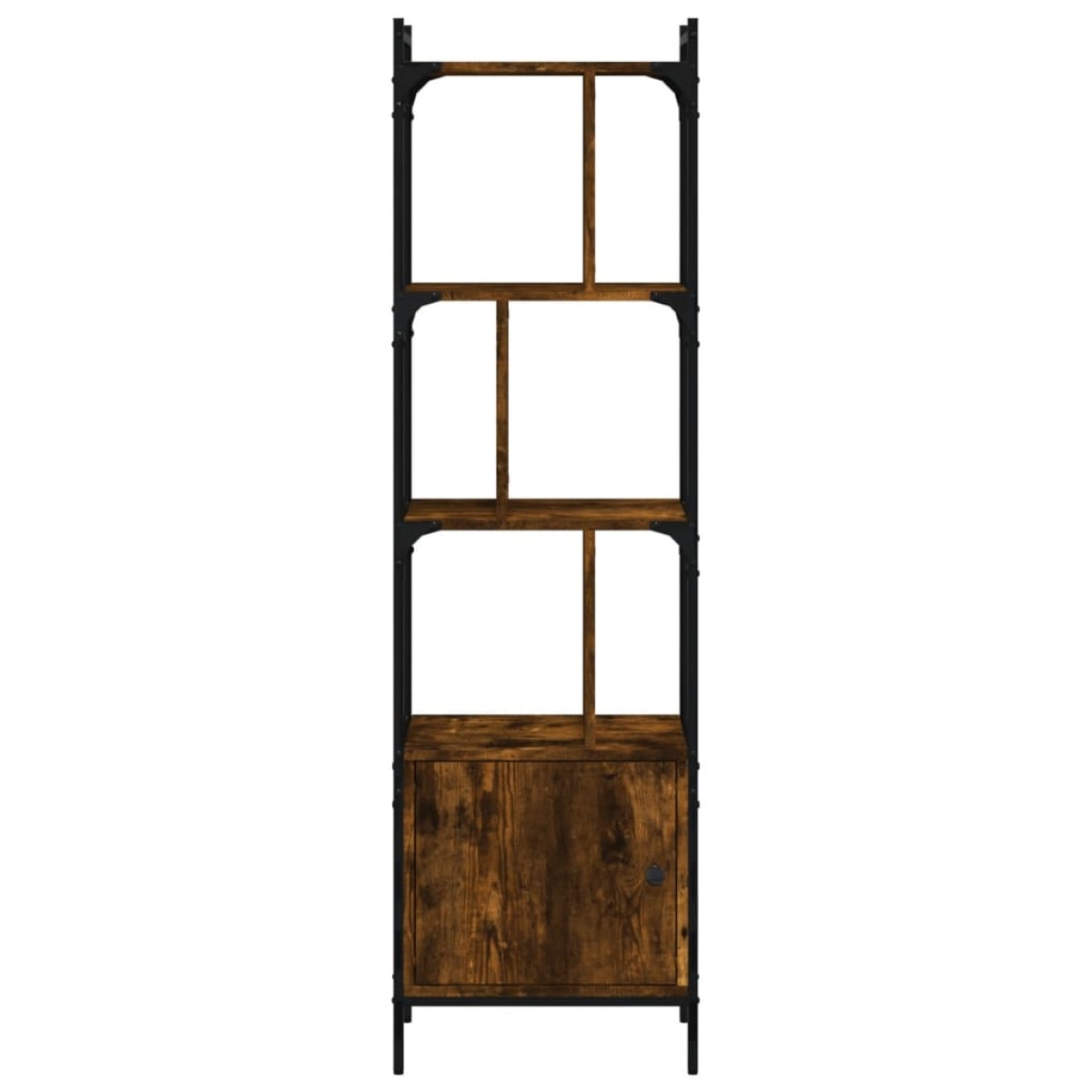 vidaXL Βιβλιοθήκη με Πόρτα Καπνιστή Δρυς 44,5x30x154,5 εκ. Επεξ. Ξύλο
