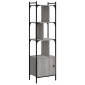 vidaXL Βιβλιοθήκη με Πόρτα Γκρι Sonoma 44,5x30x154,5 εκ. Επεξ. Ξύλο