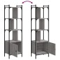 vidaXL Βιβλιοθήκη με Πόρτα Γκρι Sonoma 44,5x30x154,5 εκ. Επεξ. Ξύλο