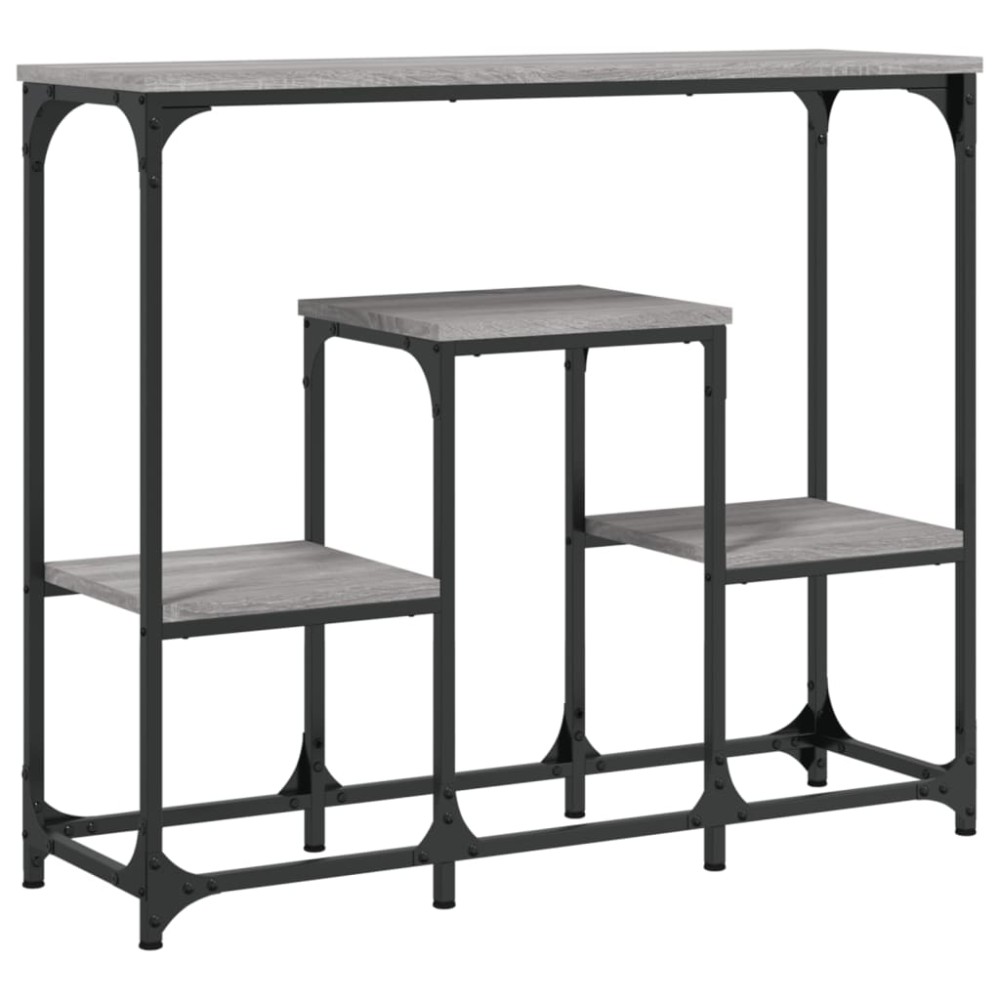 vidaXL Τραπέζι Κονσόλα Γκρι Sonoma 89,5x28x76 εκ. Επεξεργασμένο Ξύλο