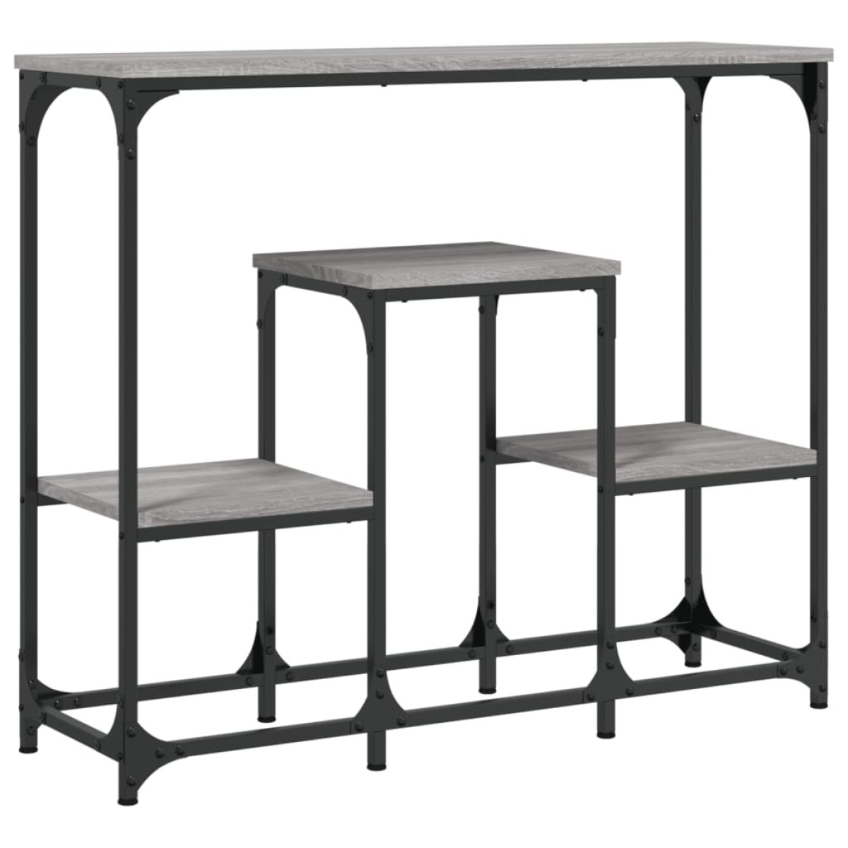 vidaXL Τραπέζι Κονσόλα Γκρι Sonoma 89,5x28x76 εκ. Επεξεργασμένο Ξύλο