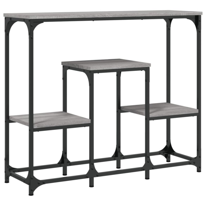 vidaXL Τραπέζι Κονσόλα Γκρι Sonoma 89,5x28x76 εκ. Επεξεργασμένο Ξύλο