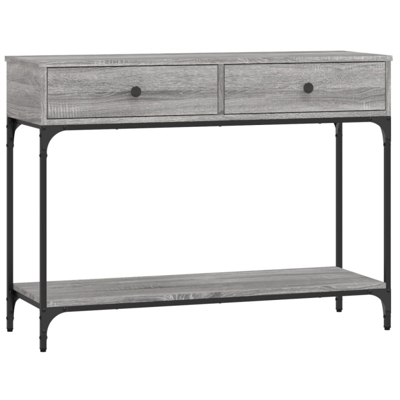 vidaXL Τραπέζι Κονσόλα Γκρι Sonoma 100x34,5x75 εκ. Επεξεργασμένο Ξύλο