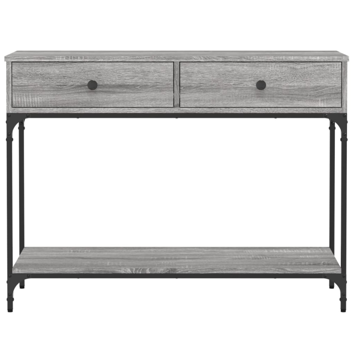 vidaXL Τραπέζι Κονσόλα Γκρι Sonoma 100x34,5x75 εκ. Επεξεργασμένο Ξύλο