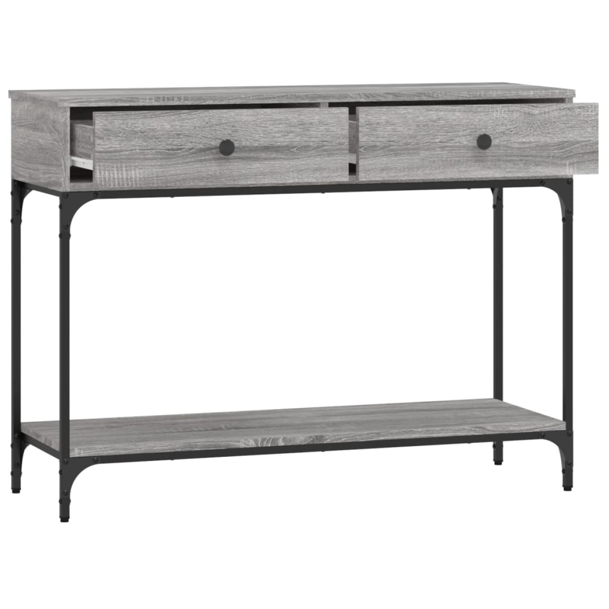 vidaXL Τραπέζι Κονσόλα Γκρι Sonoma 100x34,5x75 εκ. Επεξεργασμένο Ξύλο