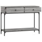 vidaXL Τραπέζι Κονσόλα Γκρι Sonoma 100x34,5x75 εκ. Επεξεργασμένο Ξύλο
