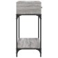 vidaXL Τραπέζι Κονσόλα Γκρι Sonoma 100x34,5x75 εκ. Επεξεργασμένο Ξύλο