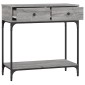 vidaXL Τραπέζι Κονσόλα Γκρι Sonoma 75x34,5x75 εκ. Επεξεργασμένο Ξύλο