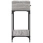 vidaXL Τραπέζι Κονσόλα Γκρι Sonoma 75x34,5x75 εκ. Επεξεργασμένο Ξύλο