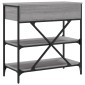 vidaXL Τραπέζι Κονσόλα Γκρι Sonoma 75x34,5x75 εκ. Επεξεργασμένο Ξύλο