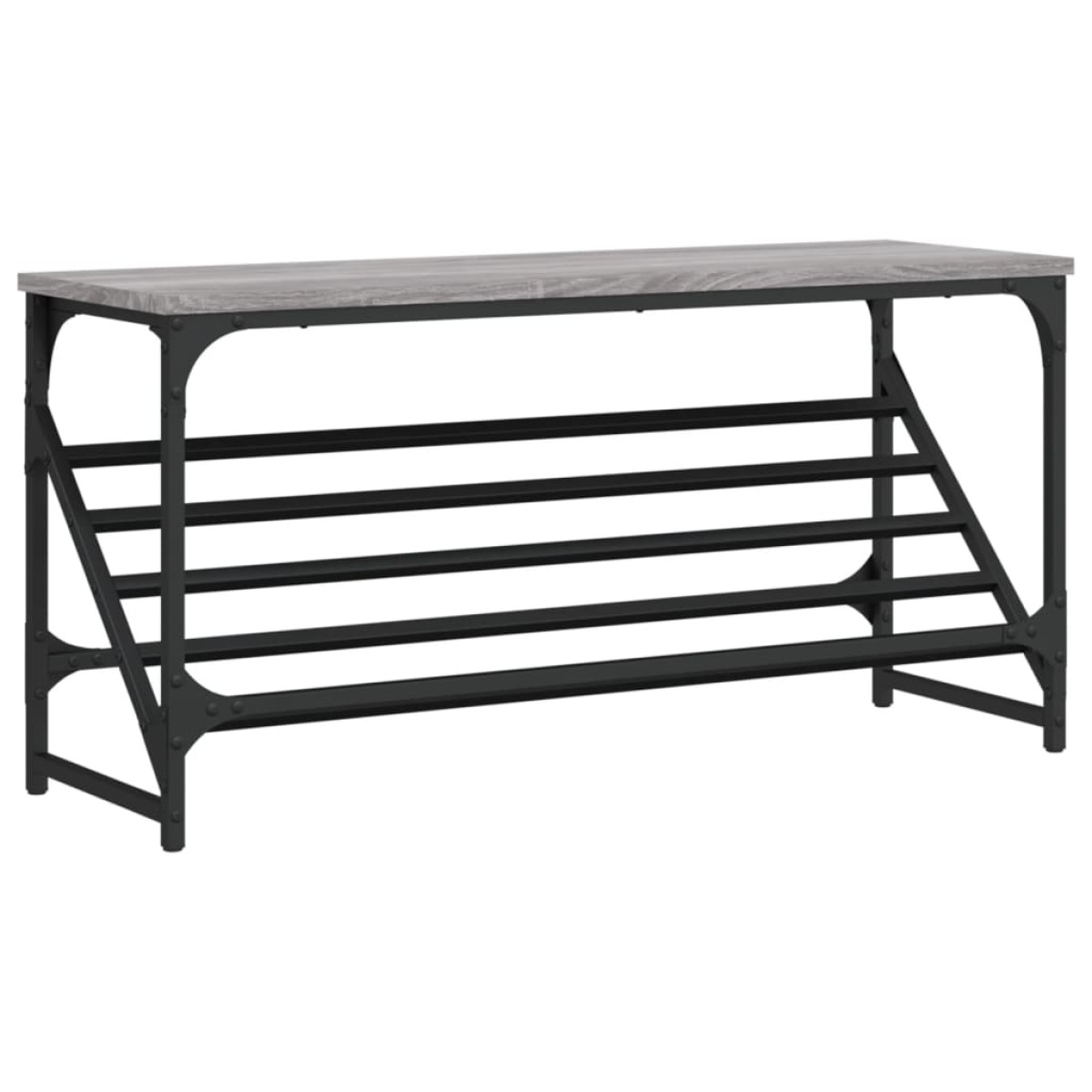 vidaXL Παπουτσοθήκη Γκρι Sonoma 90x30x45 εκ. από Επεξεργασμένο Ξύλο