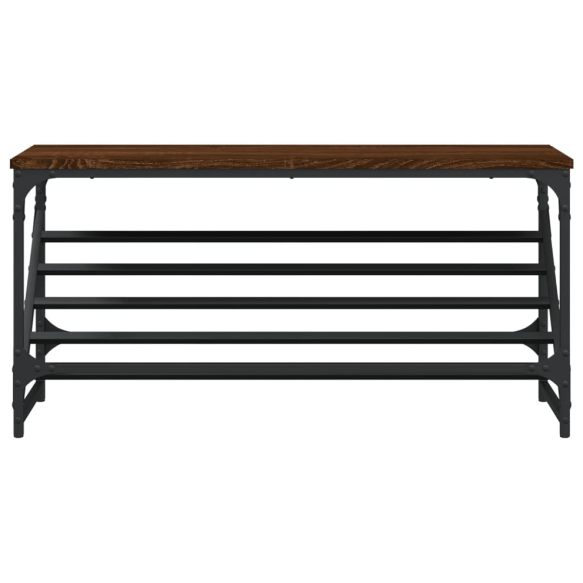 vidaXL Παπουτσοθήκη Καφέ Δρυς 90x30x45 εκ. Επεξεργασμένο Ξύλο