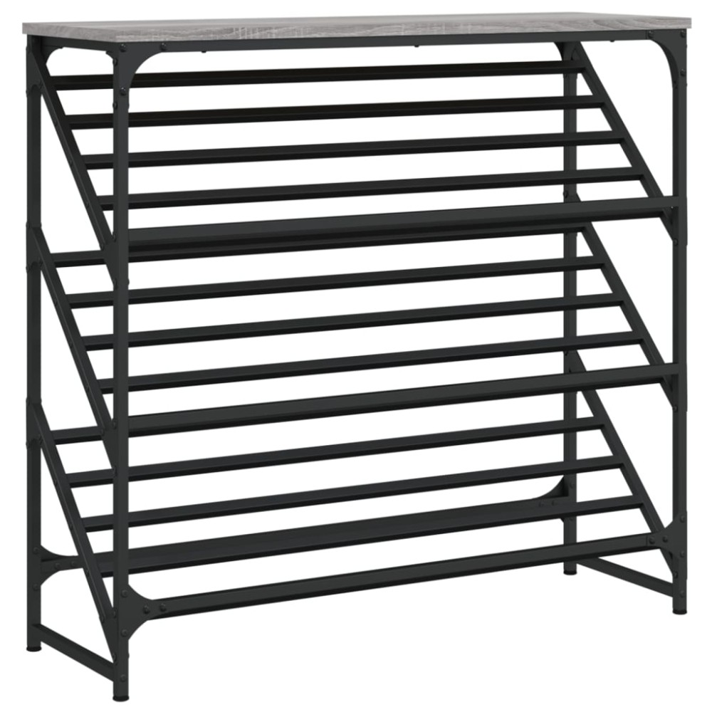 vidaXL Παπουτσοθήκη Γκρι Sonoma 90x30x85 εκ. από Επεξεργασμένο Ξύλο
