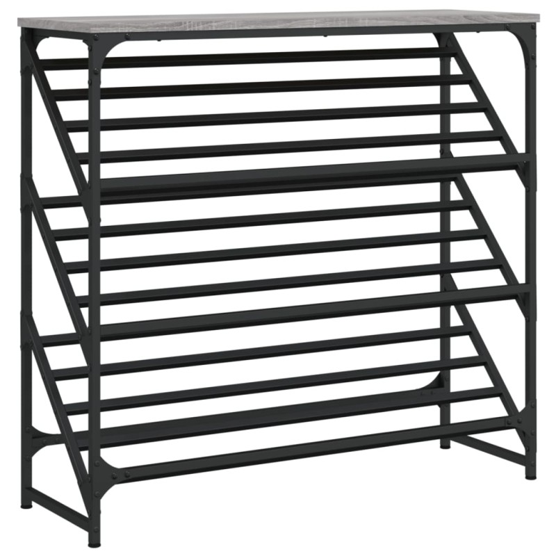 vidaXL Παπουτσοθήκη Γκρι Sonoma 90x30x85 εκ. από Επεξεργασμένο Ξύλο