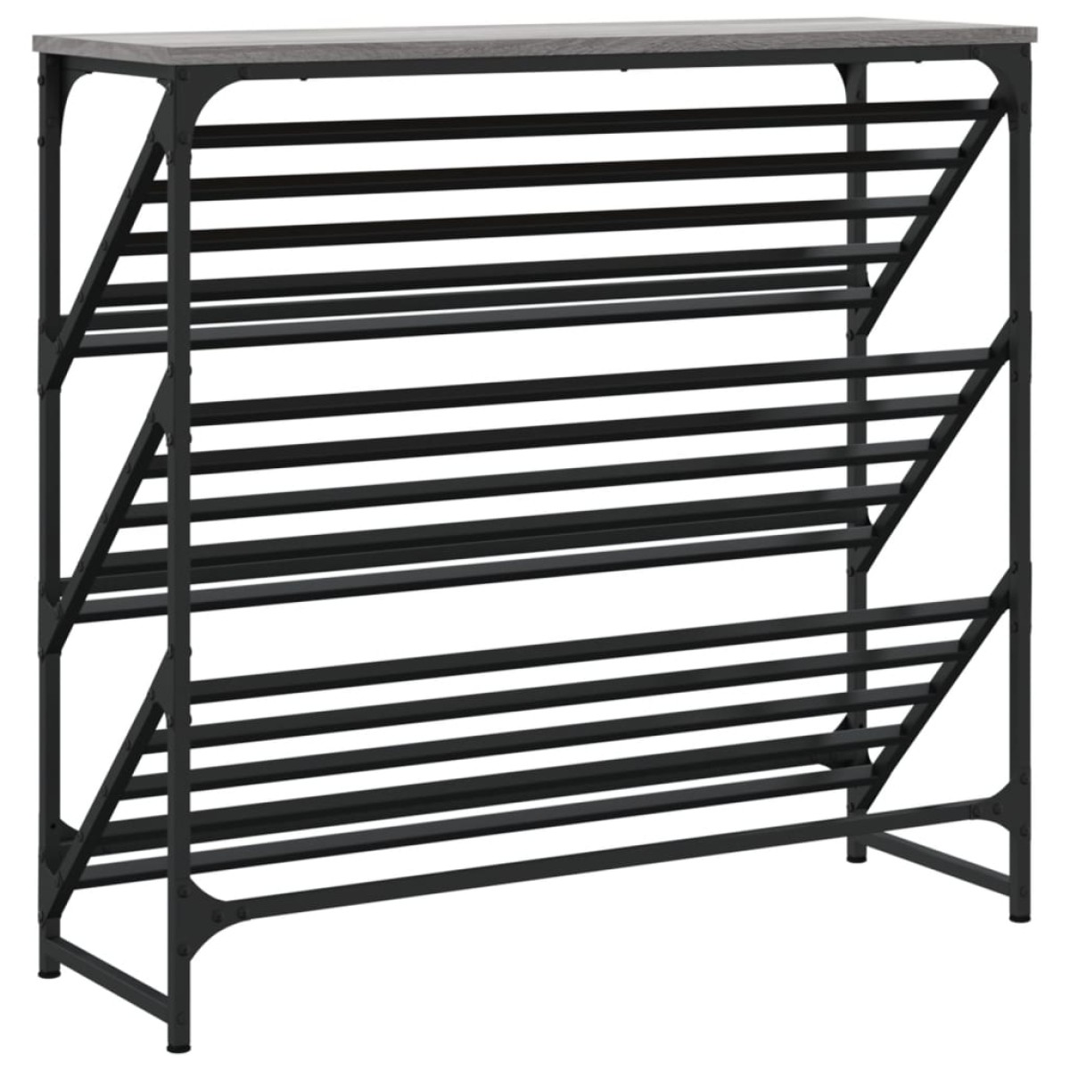 vidaXL Παπουτσοθήκη Γκρι Sonoma 90x30x85 εκ. από Επεξεργασμένο Ξύλο