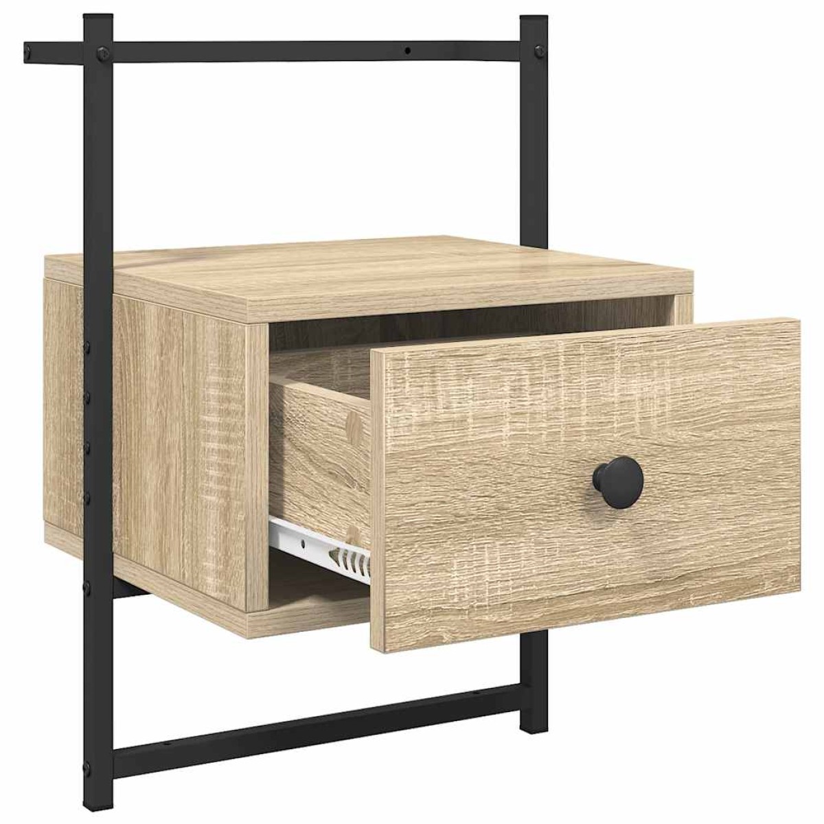 vidaXL Κομοδίνα Επιτοίχια 2 τεμ. Sonoma Δρυς 35x30x51 εκ Επεξεργ. Ξύλο