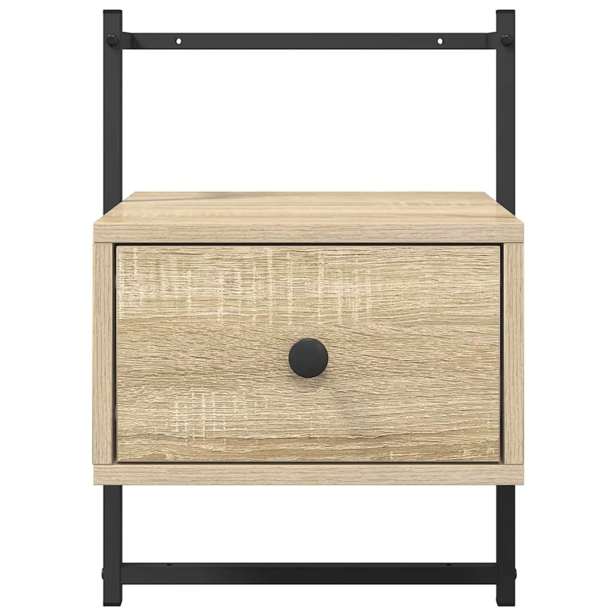 vidaXL Κομοδίνα Επιτοίχια 2 τεμ. Sonoma Δρυς 35x30x51 εκ Επεξεργ. Ξύλο